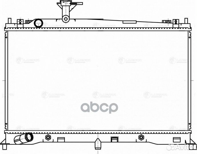 Радиатор mazda 6 1.8/2.0 A/T 02- LRc 251FA luzar