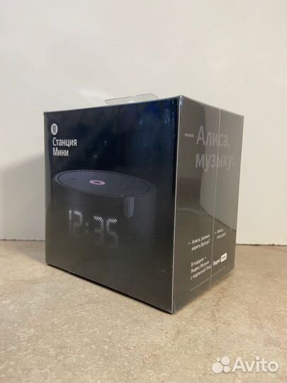Яндекс станция мини с часами (новая)