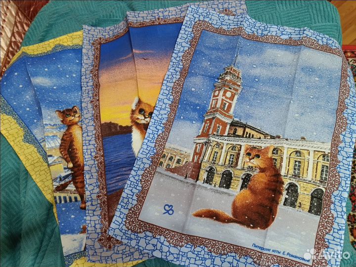 Продам комплект кухонных полотенец (три шт)