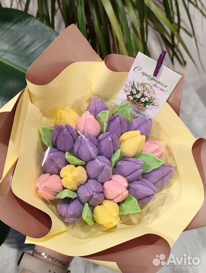 Шоколадные букеты тюльпанов