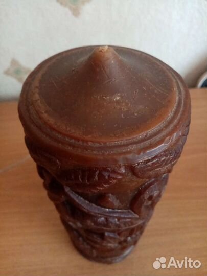 Свеча декоративная большая восковая Гдр