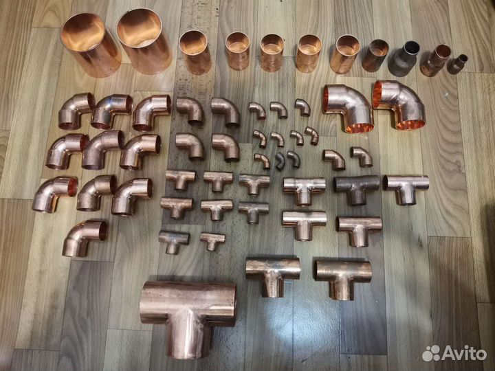 Фитинги медные для холодильников