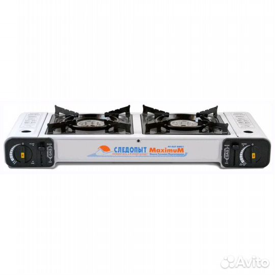 Туристическая плита газовая двойная