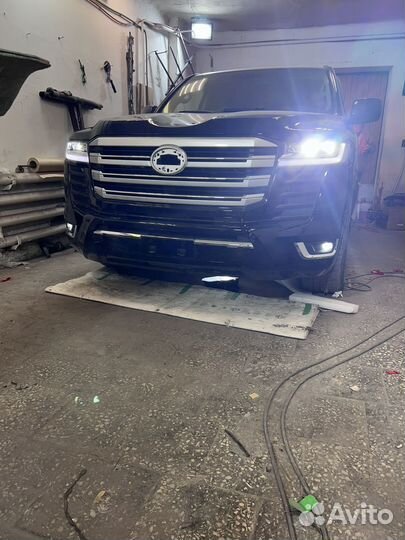 Обвес рестайлинг ленд крузер 200 в 300 установка