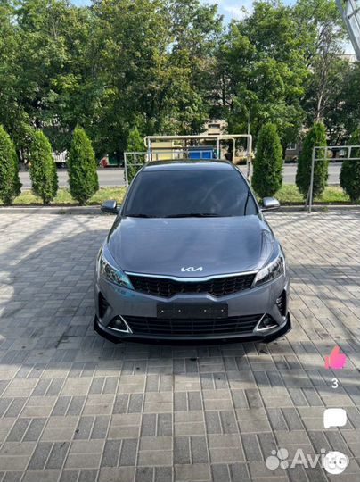 Губа на бампер kia rio 4