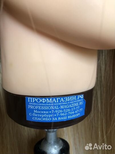 Голова манекен натуральные волосы