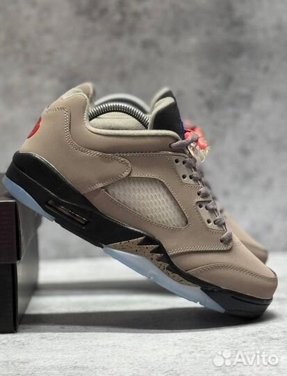 Кроссовки Nike PSG x Air Jordan 5 Low (Арт.71154)