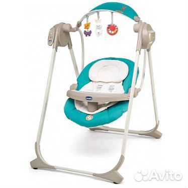 Детское кресло-качалка chicco polly swing up