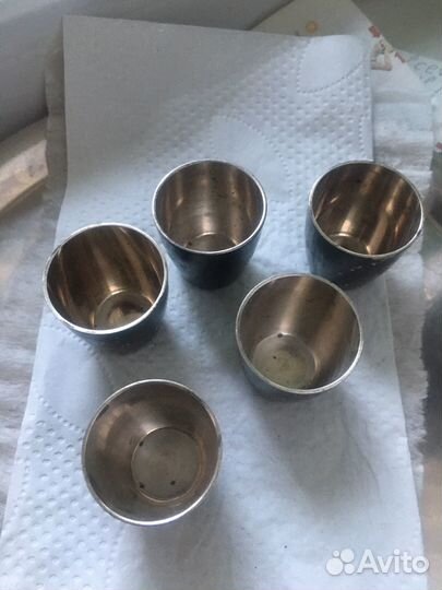 Рюмки мельхиор