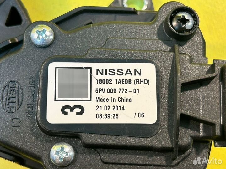 Педаль газа Nissan Teana L33