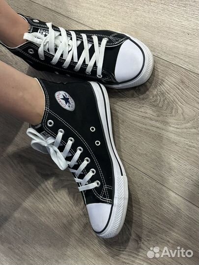 Кеды converse черные высокие