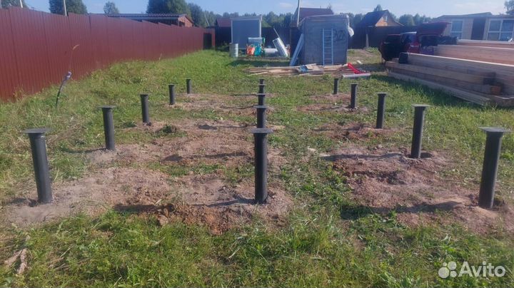 Винтовые сваи + монтаж