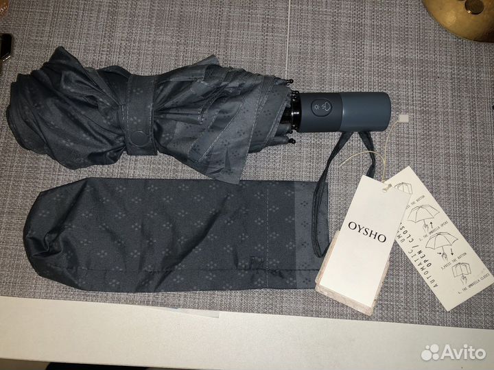 Зонт Oysho Автомат Серо-Голубого Цвета