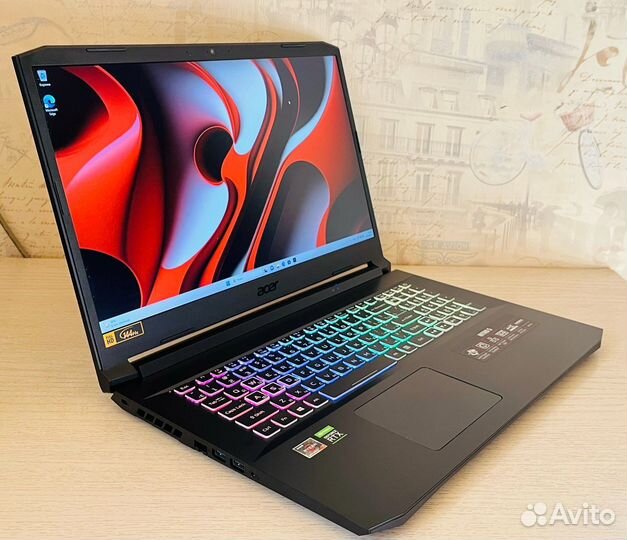 Acer 17.3 экран, R7-5800H, RTX3060, SSD 1Tb+500Gb