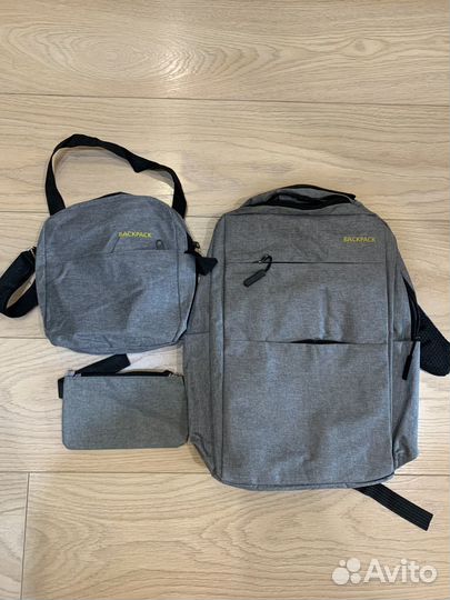 Набор 3в1 портфель,сумка через плечо,пенал