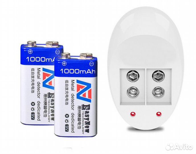 Универсальный аккумулятор 9V Easy New 1000 мАч