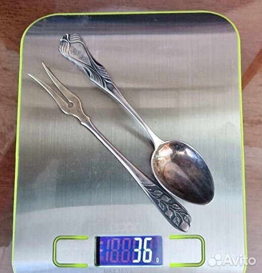 Серебро вилочка для лимона