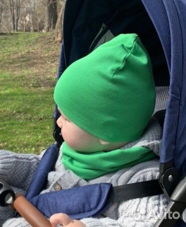 Шапка и снуд для мальчика р. 46-48