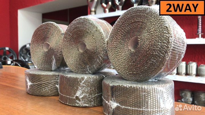 Термолента 1500 градусов базальтовая 50мм'*10м
