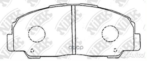 Колодки тормозные дисковые передние NiBK PN1291