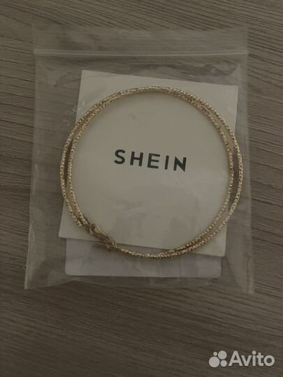 Золотые серьги Shein
