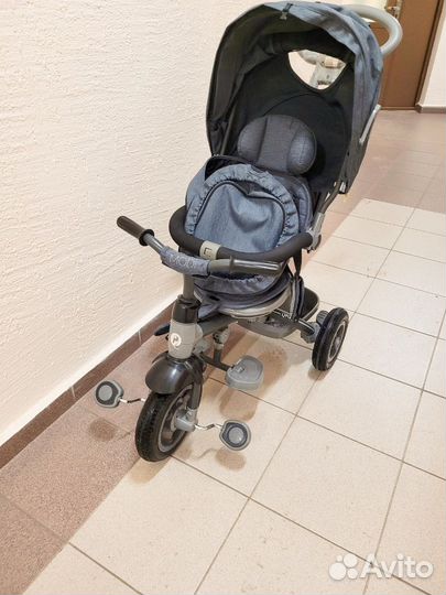 Велосипед с родительской ручкой складной