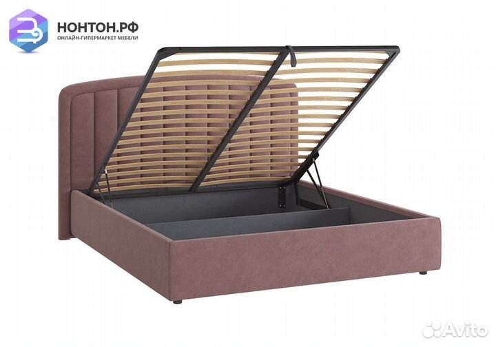 Кровать Сиена 2 1.8 м светло-коричневая