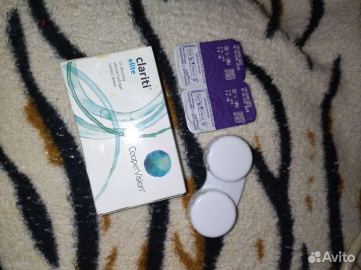 Линзы контактные -5