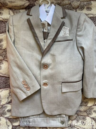 Праздничный школьный Костюм 4ка для мальчика хб