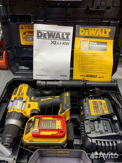 Мощный шуруповерт dewalt DCD999T1 (18В) комплект