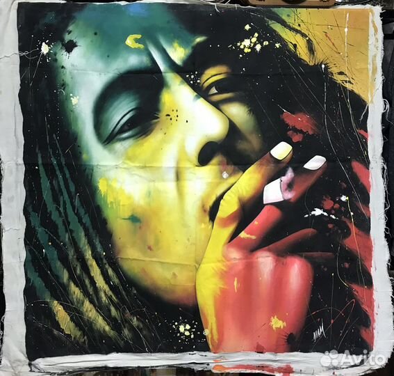 Холст Боб Марли 100х100