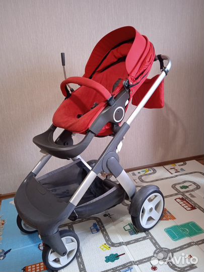 Коляска stokke trailz 2 в 1 Красная