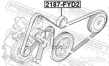 Ролик натяжной ford mondeo III 2187-FYD2