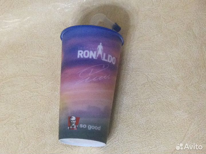 Стакан с крышкой Кристиано Роналдо