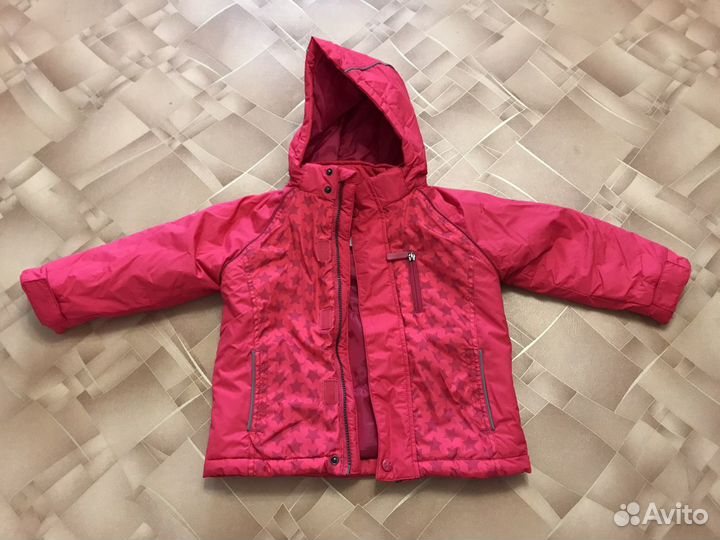 Деми курточка на девочку 104р 3-в-1