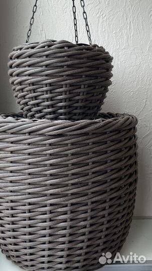 Корзина плетеная из ротанга