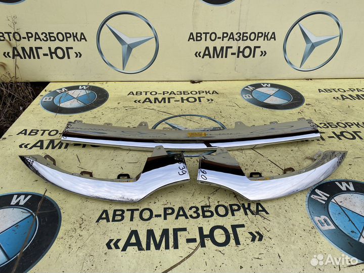 Mercedes W292 C292 AMG комплект хрома бампера