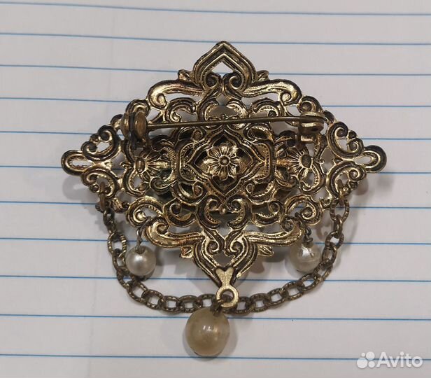 Брошка СССР позолота