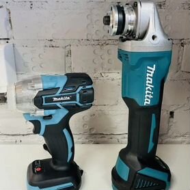 Makita Гайковёрт 18v + Болгарка ушм 125мм 2 в 1