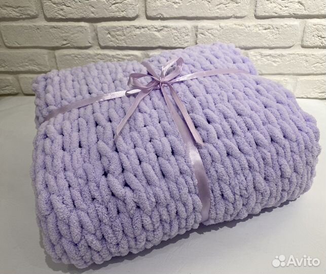 Плед детский вязаный ручная работа
