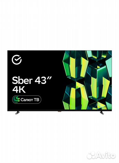 Телевизор Sber SDX-43U4124, UHD 4K RAM 2GB