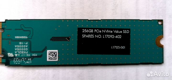 SSD M.2 256Gb toshiba NVMe