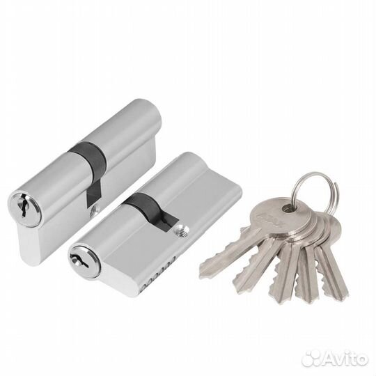 Механизм цилиндровый ajax аz100-80 мм. хром 5 кл