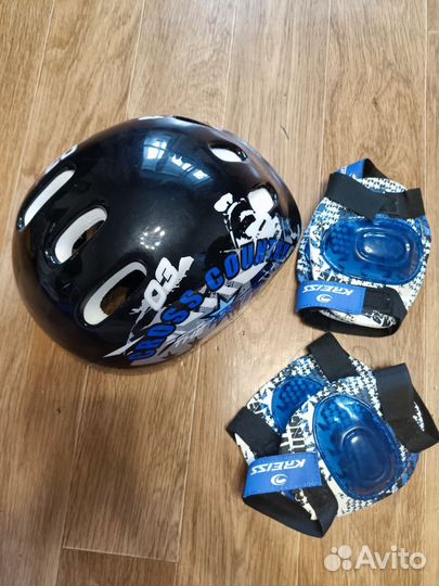 Роликовые коньки размер 26-29 + защита