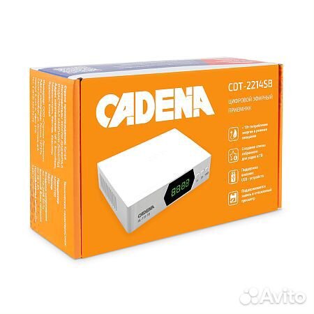 Приемник цифровой эфирный cadena CDT-2214SB