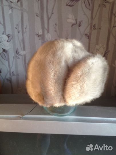 Шапка из голубой норки