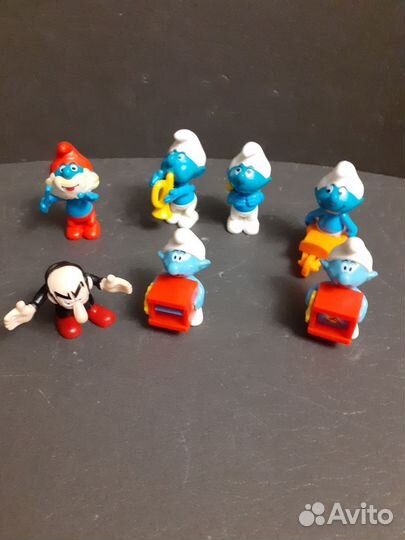 Смурфики киндер,шляйх,макдональдс