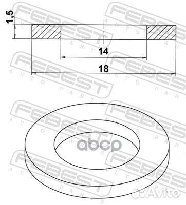 Кольцо уплотнительное audi 100 1989-1991 febest