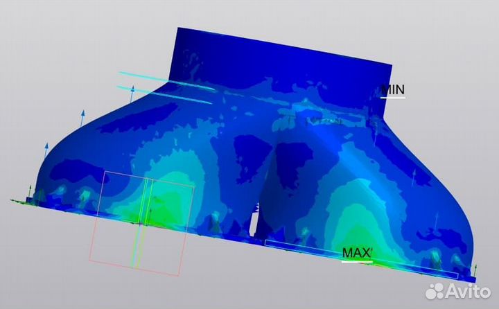 Переходник (фланец) под гофру для асика
