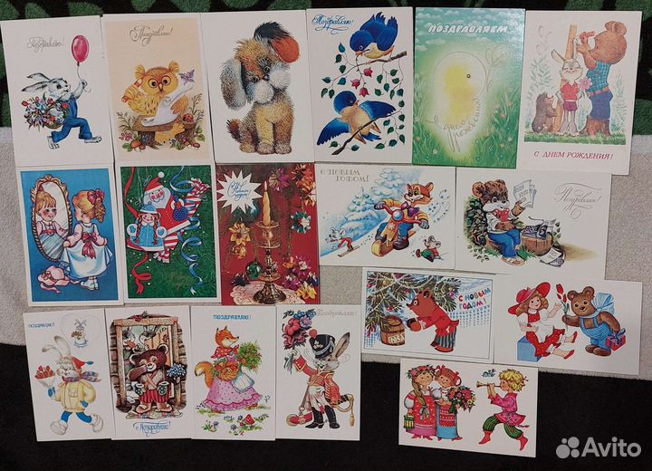 Почтовые открытки и календарики СССР